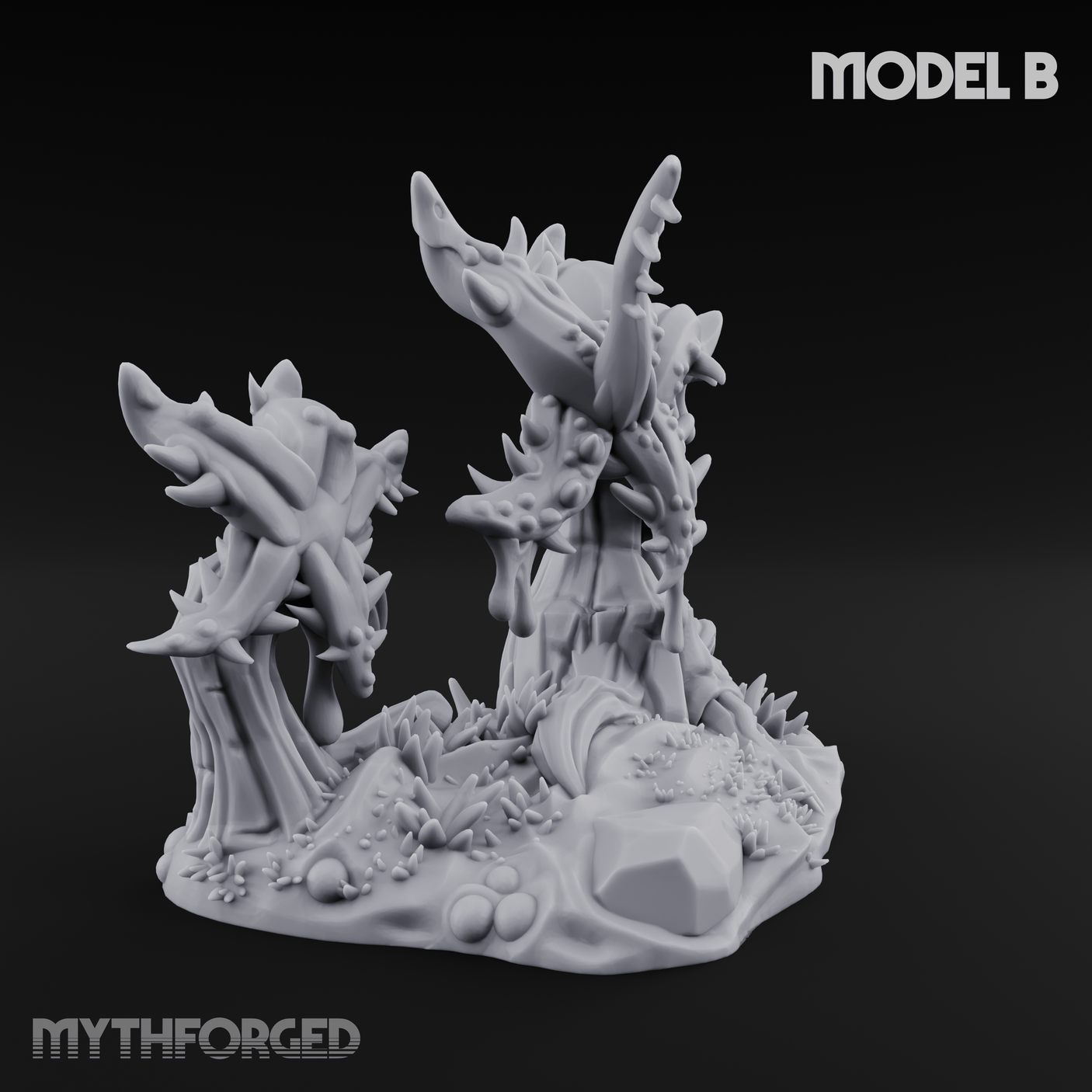Spongy Swamp Flora B Miniature for Dungeons and Dragons, Pathfinder or other TTRPGs