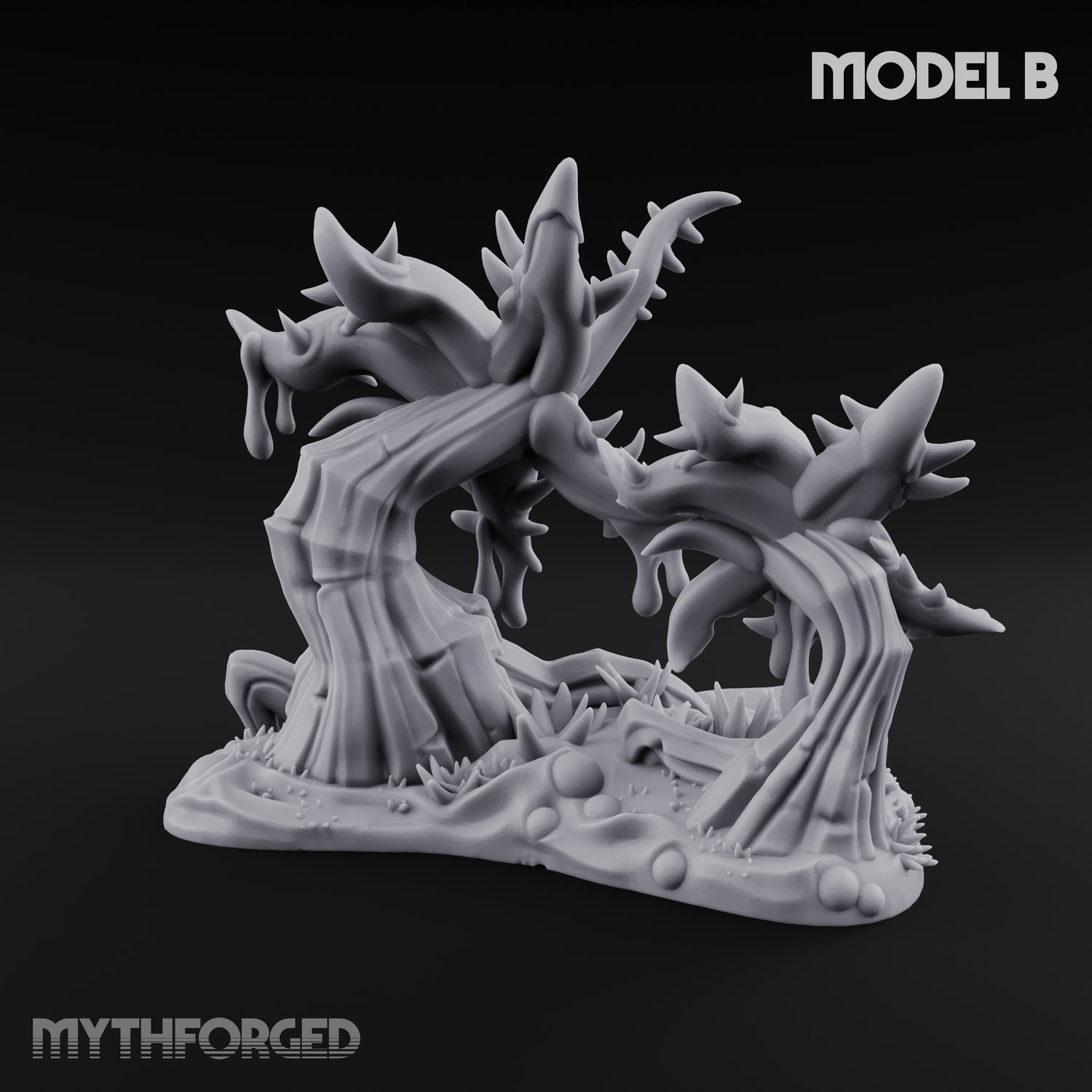 Spongy Swamp Flora B Miniature for Dungeons and Dragons, Pathfinder or other TTRPGs