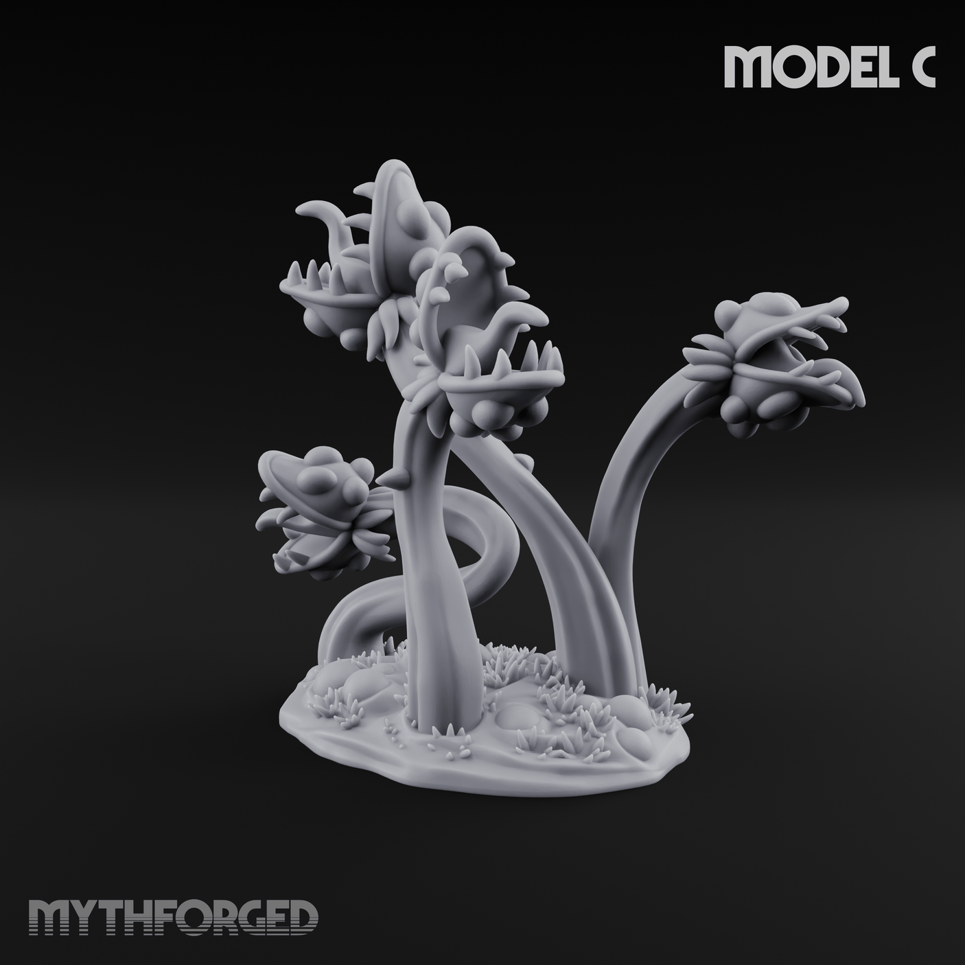 Spongy Swamp Flora C Miniature for Dungeons and Dragons, Pathfinder or other TTRPGs