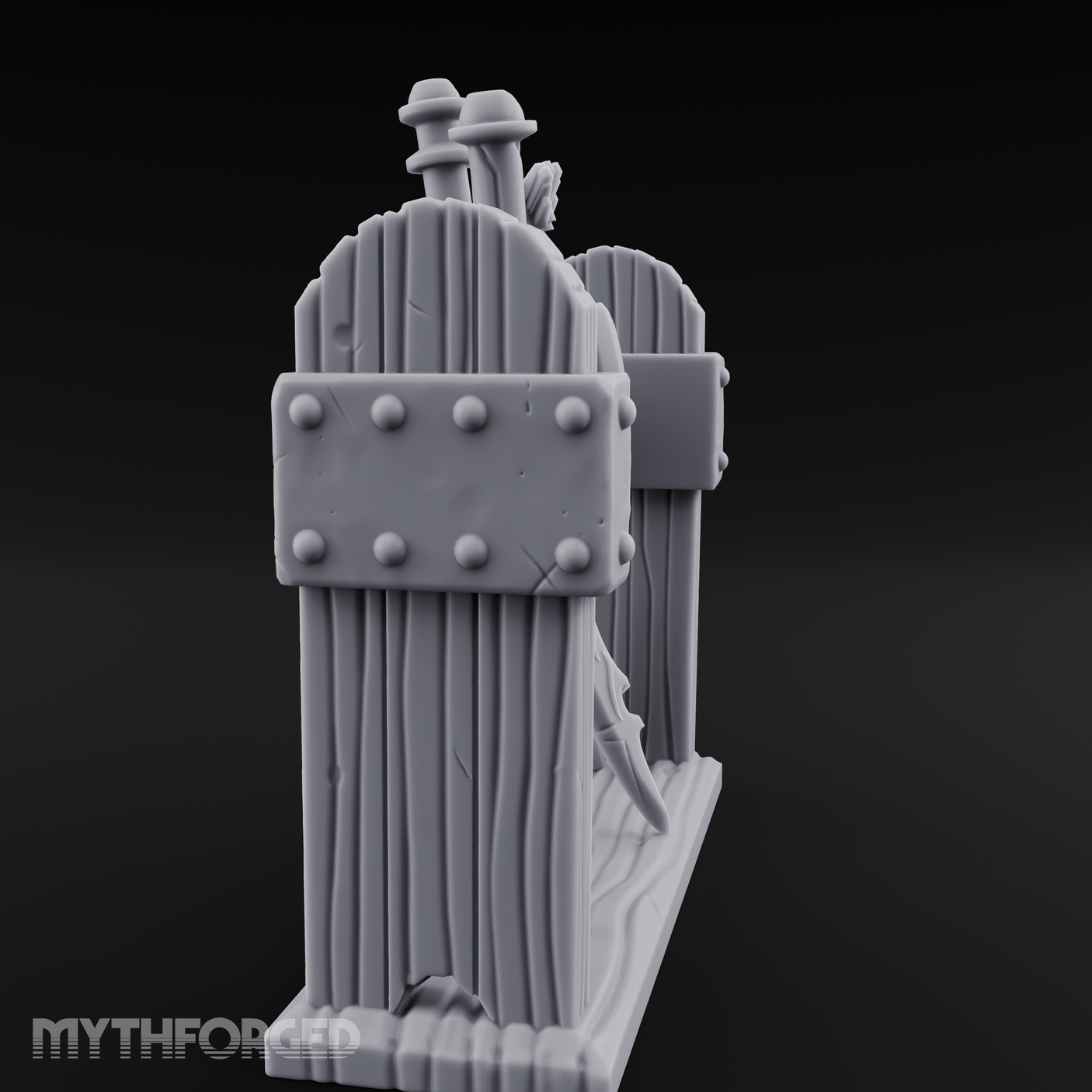 Ceremonial-Display Weapon Rack Miniature for Dungeons and Dragons, Pathfinder or other TTRPGs
