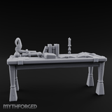 Scholar's-Scattered Study Desk Miniature for Dungeons and Dragons, Pathfinder or other TTRPGs