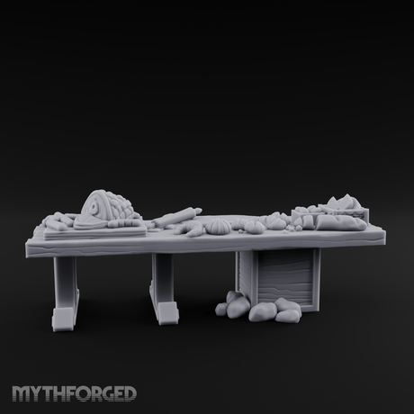 Bountiful Baker's Prep Table Miniature for Dungeons and Dragons, Pathfinder or other TTRPGs