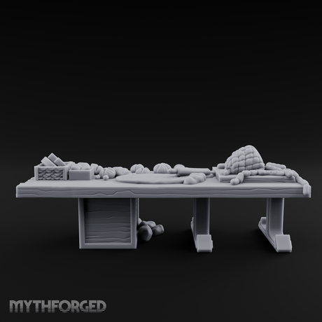 Bountiful Baker's Prep Table Miniature for Dungeons and Dragons, Pathfinder or other TTRPGs
