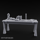 Scholar's-Scattered Study Desk Miniature for Dungeons and Dragons, Pathfinder or other TTRPGs