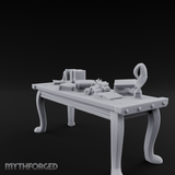 Curator's Artifact Display Table Miniature for Dungeons and Dragons, Pathfinder or other TTRPGs