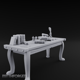 Curator's Artifact Display Table Miniature for Dungeons and Dragons, Pathfinder or other TTRPGs
