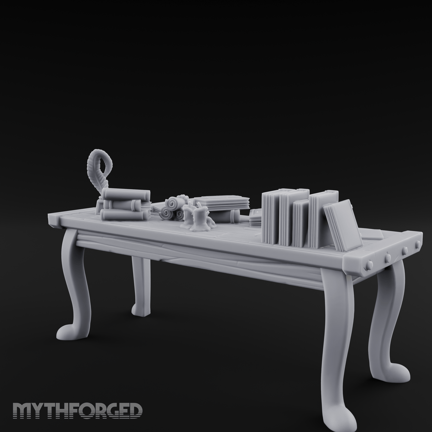Curator's Artifact Display Table Miniature for Dungeons and Dragons, Pathfinder or other TTRPGs