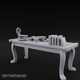 Curator's Artifact Display Table Miniature for Dungeons and Dragons, Pathfinder or other TTRPGs