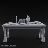 Scholar's Display Table Miniature for Dungeons and Dragons, Pathfinder or other TTRPGs
