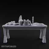 Scholar's Display Table Miniature for Dungeons and Dragons, Pathfinder or other TTRPGs