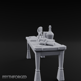Scholar's Display Table Miniature for Dungeons and Dragons, Pathfinder or other TTRPGs