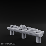 Feast-Laden Tavern Food Table Miniature for Dungeons and Dragons, Pathfinder or other TTRPGs