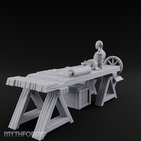 Tailored-Display Tailor's Work Table Miniature for Dungeons and Dragons, Pathfinder or other TTRPGs