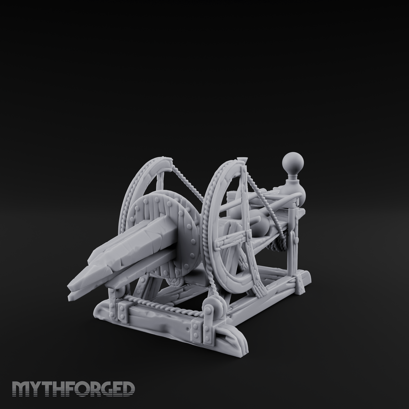 Rigged Siege Telescope Miniature for Dungeons and Dragons, Pathfinder or other TTRPGs