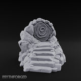 Swirling Runestone Portal Miniature for Dungeons and Dragons, Pathfinder or other TTRPGs