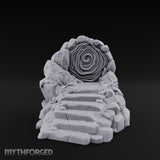 Swirling Runestone Portal Miniature for Dungeons and Dragons, Pathfinder or other TTRPGs