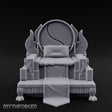 Flame-Crowned Demon Lord's Throne Miniature for Dungeons and Dragons, Pathfinder or other TTRPGs