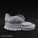 Shell-Crowned Ritual Throne Miniature for Dungeons and Dragons, Pathfinder or other TTRPGs