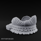 Shell-Crowned Ritual Throne Miniature for Dungeons and Dragons, Pathfinder or other TTRPGs