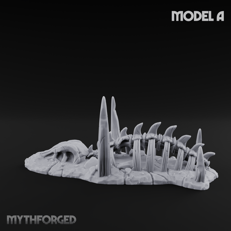 Wasteland Skeleton Terrain Miniature for Dungeons and Dragons, Pathfinder or other TTRPGs