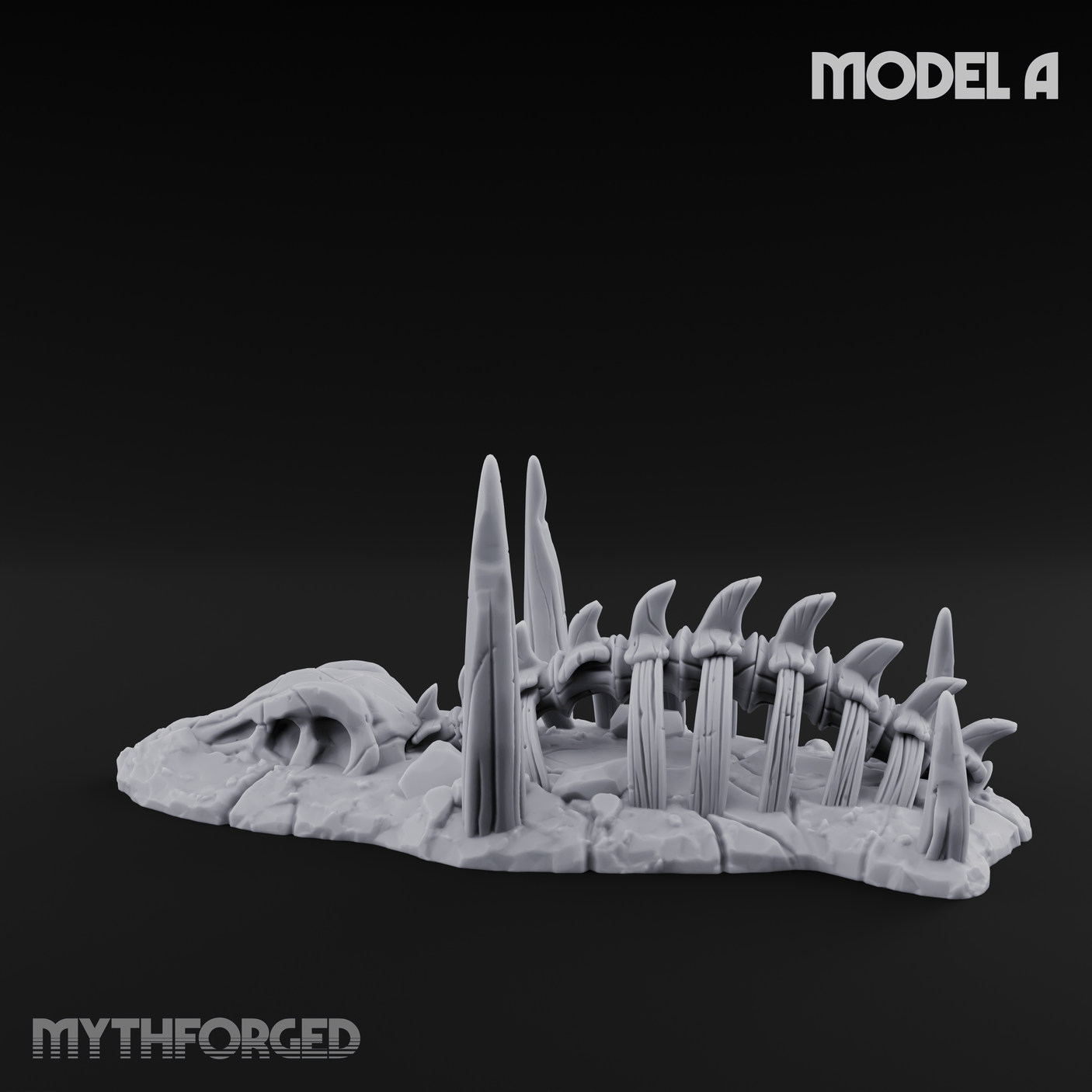Wasteland Skeleton Terrain A Miniature for Dungeons and Dragons, Pathfinder or other TTRPGs