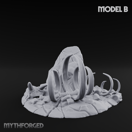 Wasteland Skeleton Terrain B Miniature for Dungeons and Dragons, Pathfinder or other TTRPGs