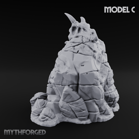 Wasteland Skeleton Terrain C Miniature for Dungeons and Dragons, Pathfinder or other TTRPGs
