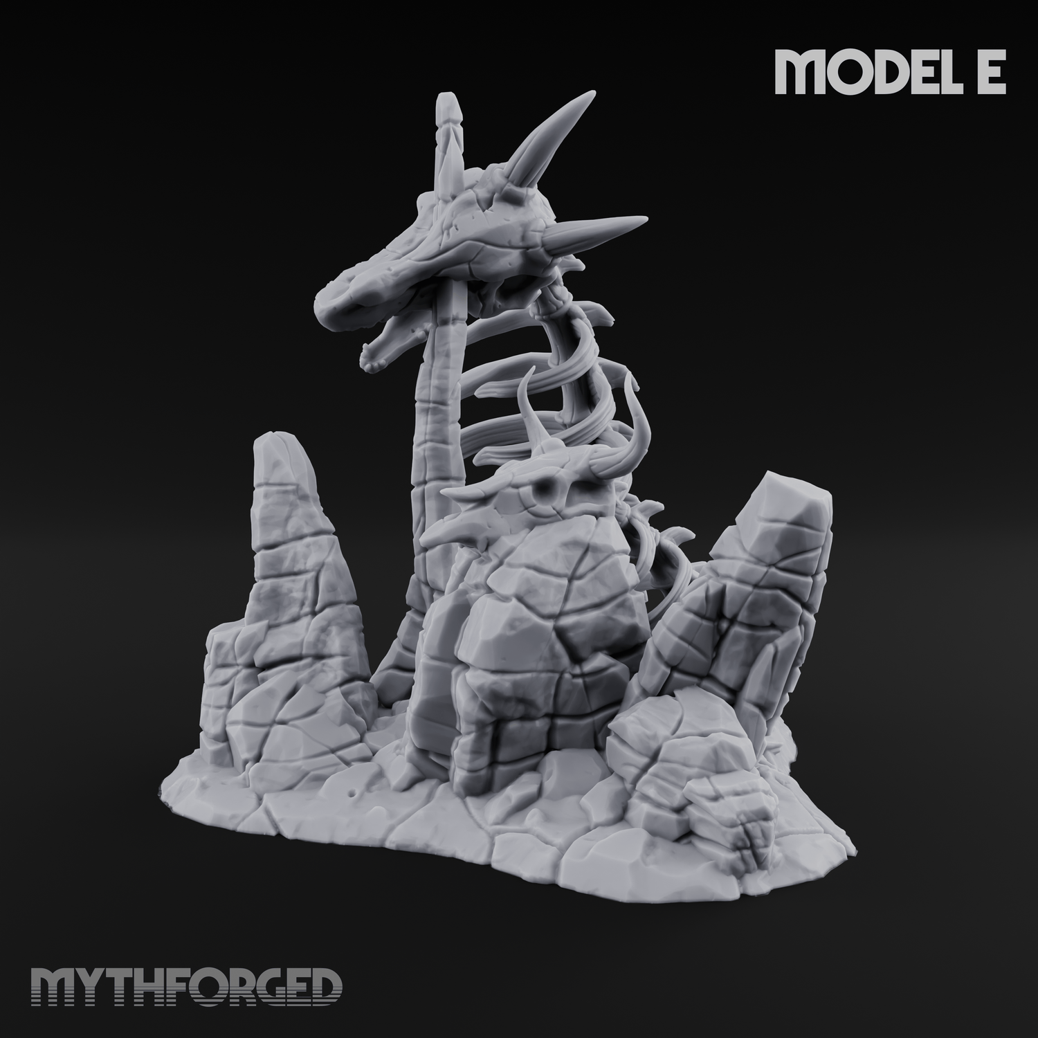 Wasteland Skeleton Terrain E Miniature for Dungeons and Dragons, Pathfinder or other TTRPGs