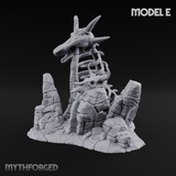 Wasteland Skeleton Terrain E Miniature for Dungeons and Dragons, Pathfinder or other TTRPGs