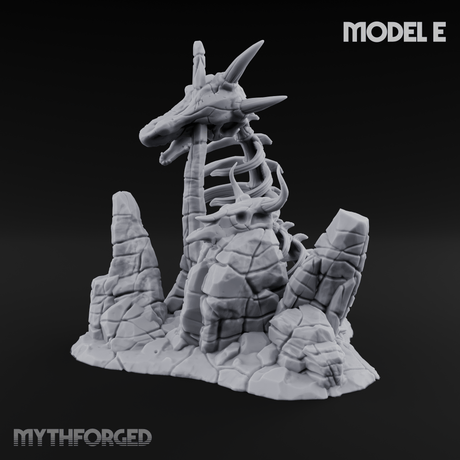 Wasteland Skeleton Terrain E Miniature for Dungeons and Dragons, Pathfinder or other TTRPGs
