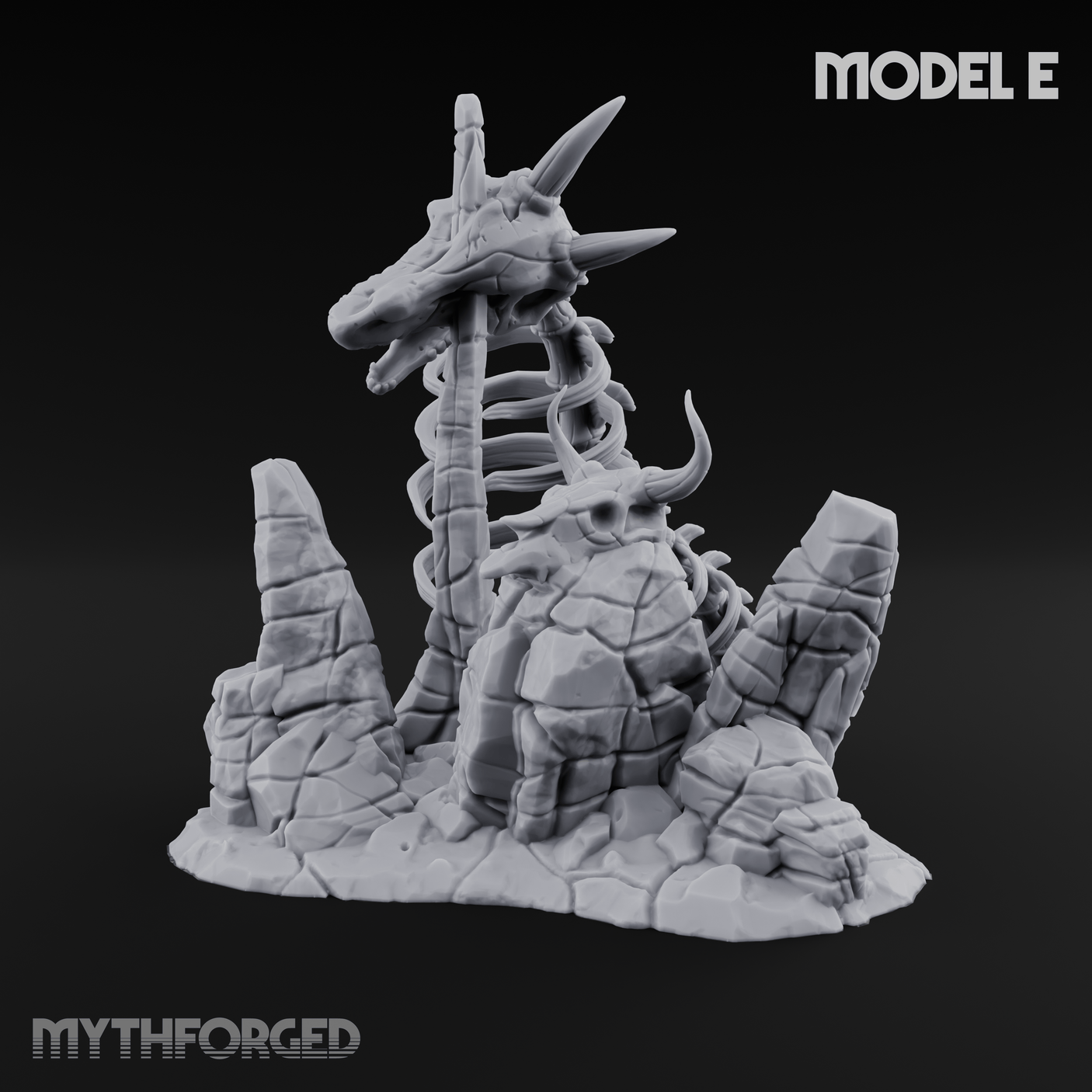 Wasteland Skeleton Terrain E Miniature for Dungeons and Dragons, Pathfinder or other TTRPGs