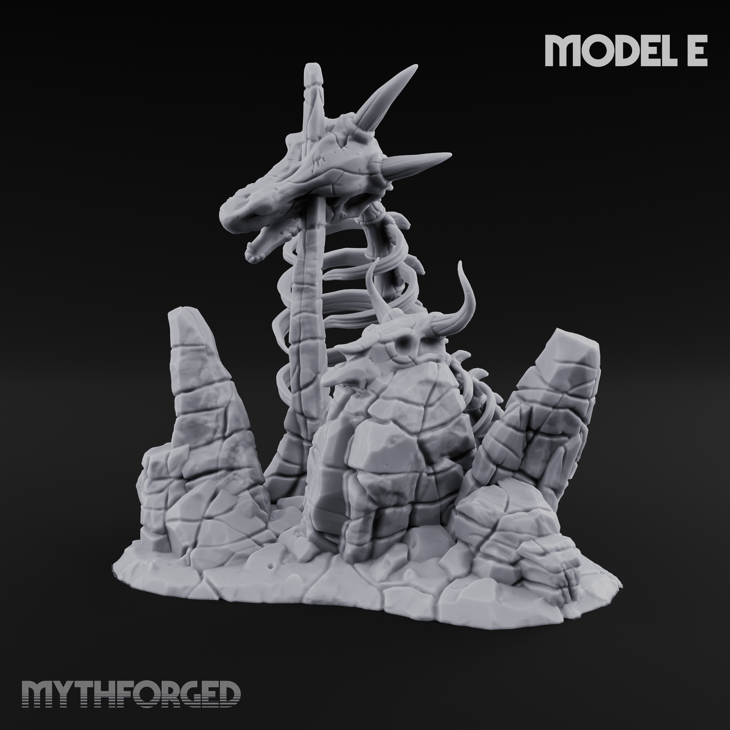 Wasteland Skeleton Terrain E Miniature for Dungeons and Dragons, Pathfinder or other TTRPGs