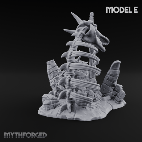 Wasteland Skeleton Terrain E Miniature for Dungeons and Dragons, Pathfinder or other TTRPGs