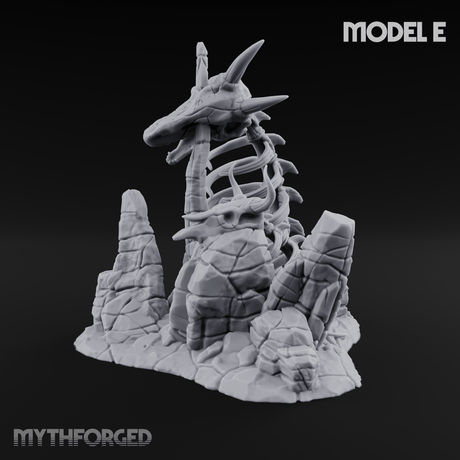 Wasteland Skeleton Terrain E Miniature for Dungeons and Dragons, Pathfinder or other TTRPGs