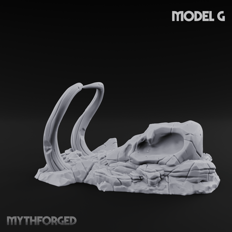 Wasteland Skeleton Terrain Miniature for Dungeons and Dragons, Pathfinder or other TTRPGs