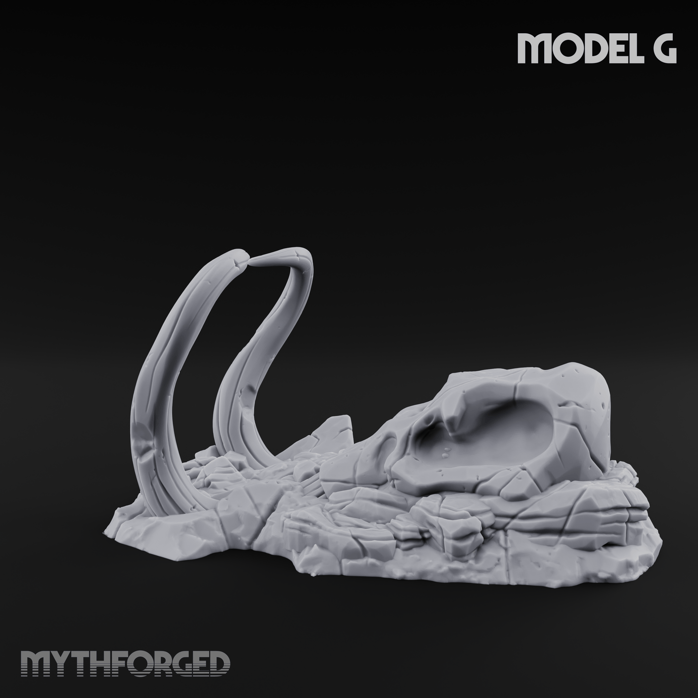Wasteland Skeleton Terrain G Miniature for Dungeons and Dragons, Pathfinder or other TTRPGs