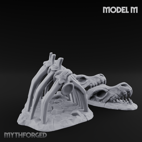 Wasteland Skeleton Terrain Miniature for Dungeons and Dragons, Pathfinder or other TTRPGs