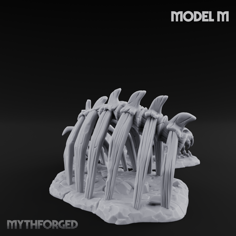 Wasteland Skeleton Terrain M Miniature for Dungeons and Dragons, Pathfinder or other TTRPGs