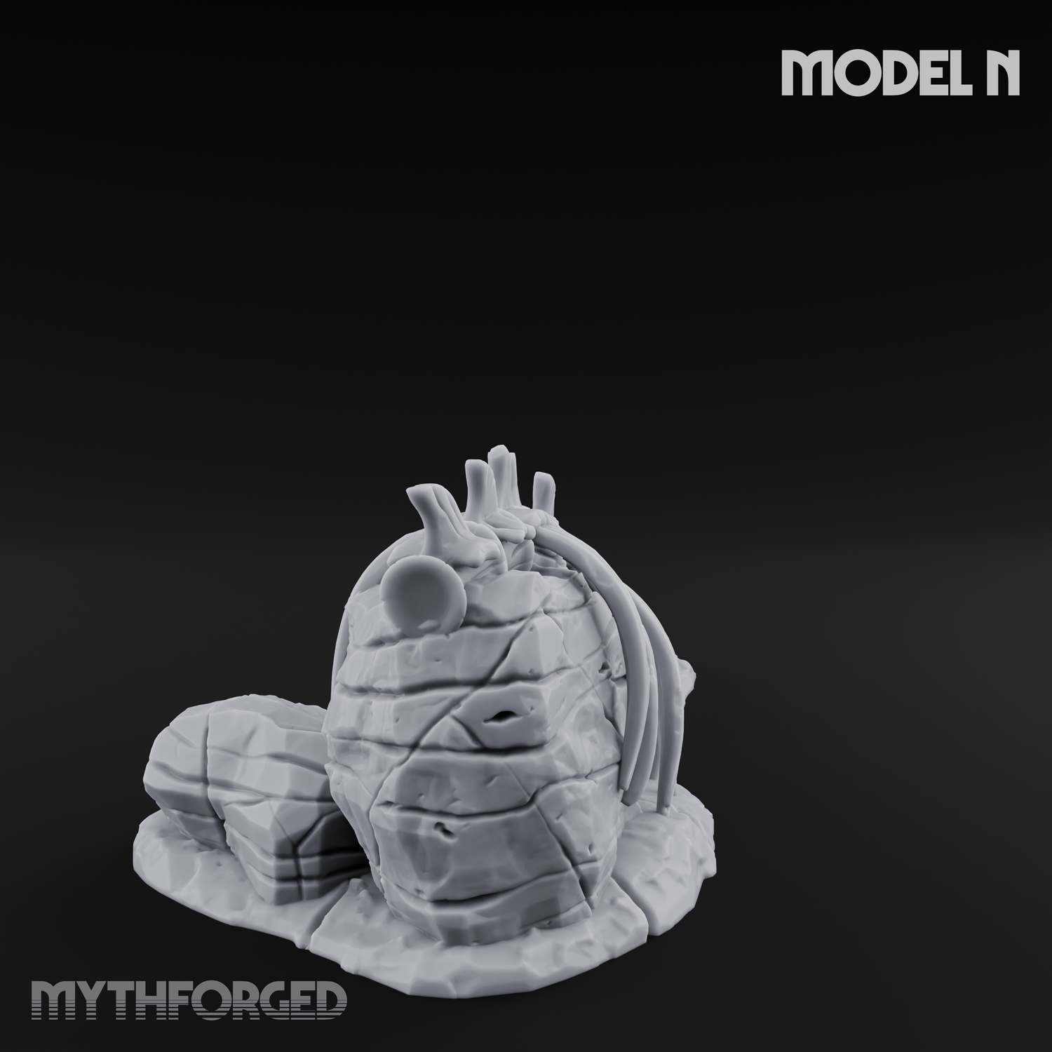 Wasteland Skeleton Terrain N Miniature for Dungeons and Dragons, Pathfinder or other TTRPGs