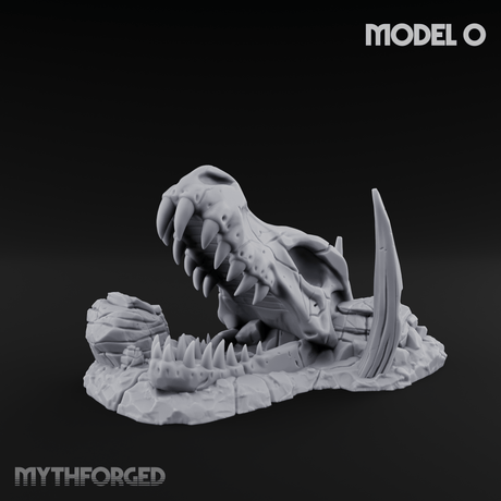 Wasteland Skeleton Terrain O Miniature for Dungeons and Dragons, Pathfinder or other TTRPGs