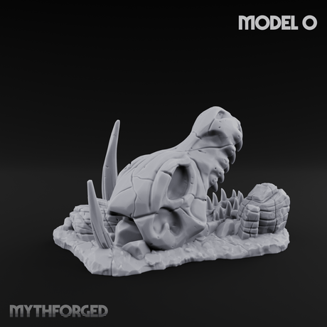 Wasteland Skeleton Terrain O Miniature for Dungeons and Dragons, Pathfinder or other TTRPGs