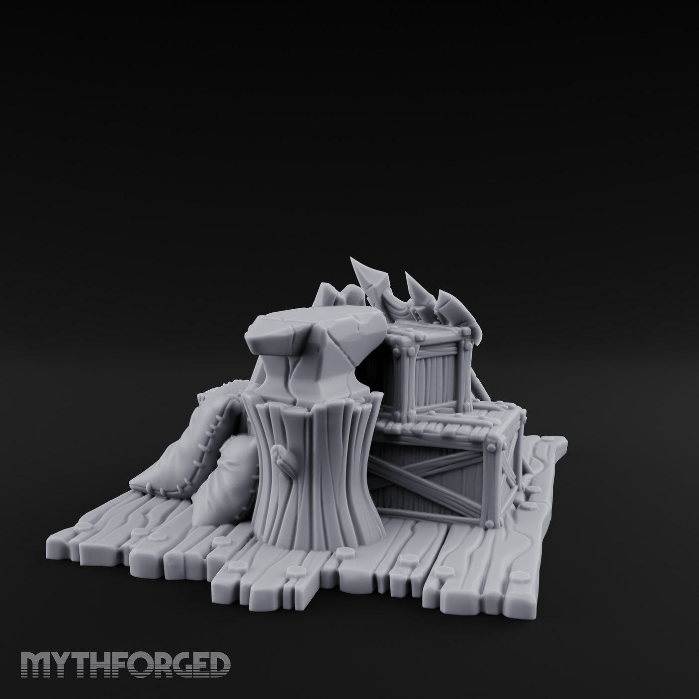 Soot-Stained Blacksmith Anvil Miniature for Dungeons and Dragons, Pathfinder or other TTRPGs