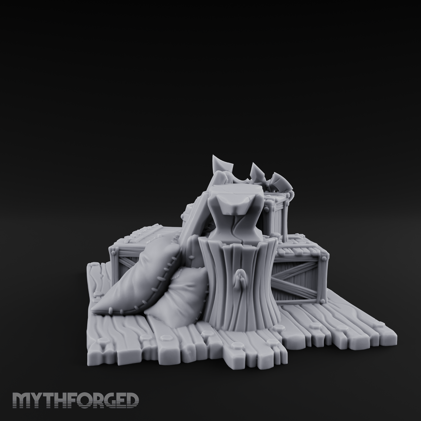 Soot-Stained Blacksmith Anvil Miniature for Dungeons and Dragons, Pathfinder or other TTRPGs