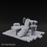 Soot-Stained Blacksmith Anvil Miniature for Dungeons and Dragons, Pathfinder or other TTRPGs