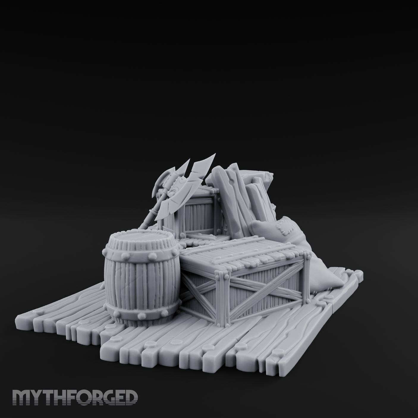 Soot-Stained Blacksmith Anvil Miniature for Dungeons and Dragons, Pathfinder or other TTRPGs