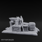 Soot-Stained Blacksmith Anvil Miniature for Dungeons and Dragons, Pathfinder or other TTRPGs