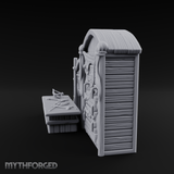 Draped Armorer's Weapon Hall Miniature for Dungeons and Dragons, Pathfinder or other TTRPGs