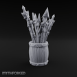 Pointy Barrel of Spears A Miniature for Dungeons and Dragons, Pathfinder or other TTRPGs