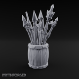 Pointy Barrel of Spears A Miniature for Dungeons and Dragons, Pathfinder or other TTRPGs