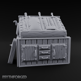 Wooden Weapon Shop Display Miniature for Dungeons and Dragons, Pathfinder or other TTRPGs
